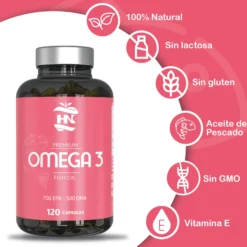 Omega 3 Capsulas 2000 Mg A Base De Aceite De Pescado - 120 Perlas Blandas Con 700mg Epa - 500mg Dha Con Vitamina E