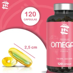 Omega 3 Capsulas 2000 Mg A Base De Aceite De Pescado - 120 Perlas Blandas Con 700mg Epa - 500mg Dha Con Vitamina E