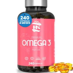 Omega 3 Capsulas 1000mg - 240 Perlas Blandas Enriquecido Con Vitamina E - Omega-3 Con 350mg Epa - 250mg Dha (4 Meses)