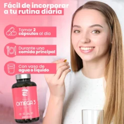 Omega 3 Capsulas 1000mg - 240 Perlas Blandas Enriquecido Con Vitamina E - Omega-3 Con 350mg Epa - 250mg Dha (4 Meses)