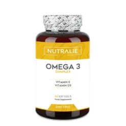 Omega 3 Complex 2000mg + Vit E y D3 DHA EPA Nutralie 60 Softgels