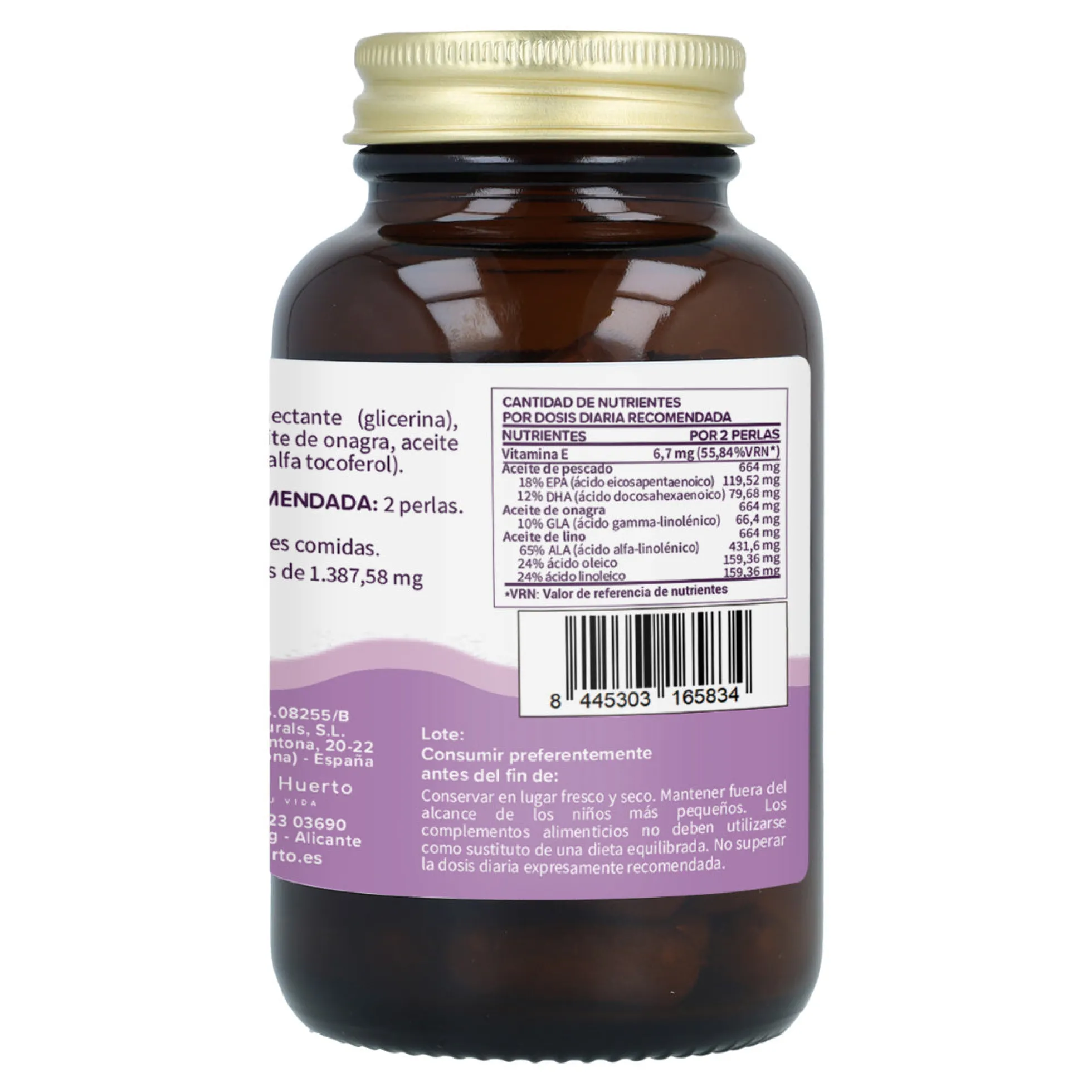 Omega 3 6 9 1000 mg Planeta Huerto 50 perlas