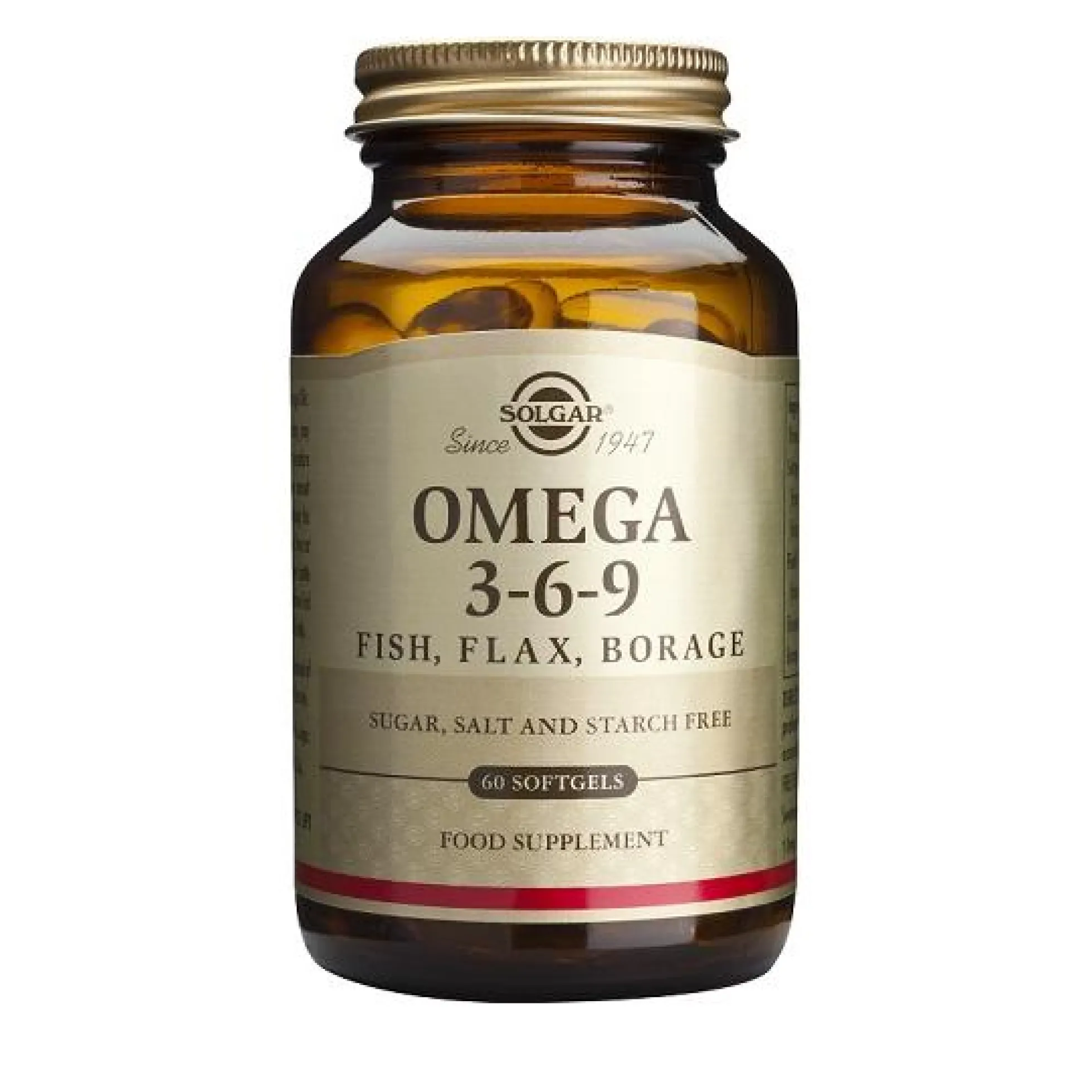 Omega 3 - 6 - 9 (pescado, lino, borraja) Solgar 120 Caps