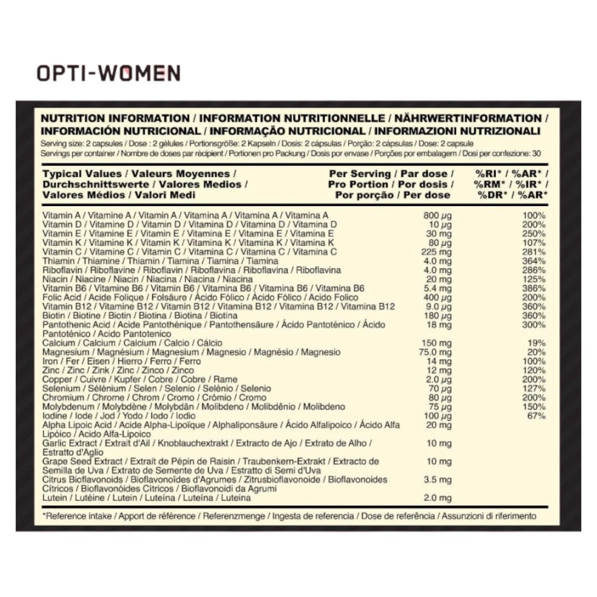 Opti-women 120 Caps