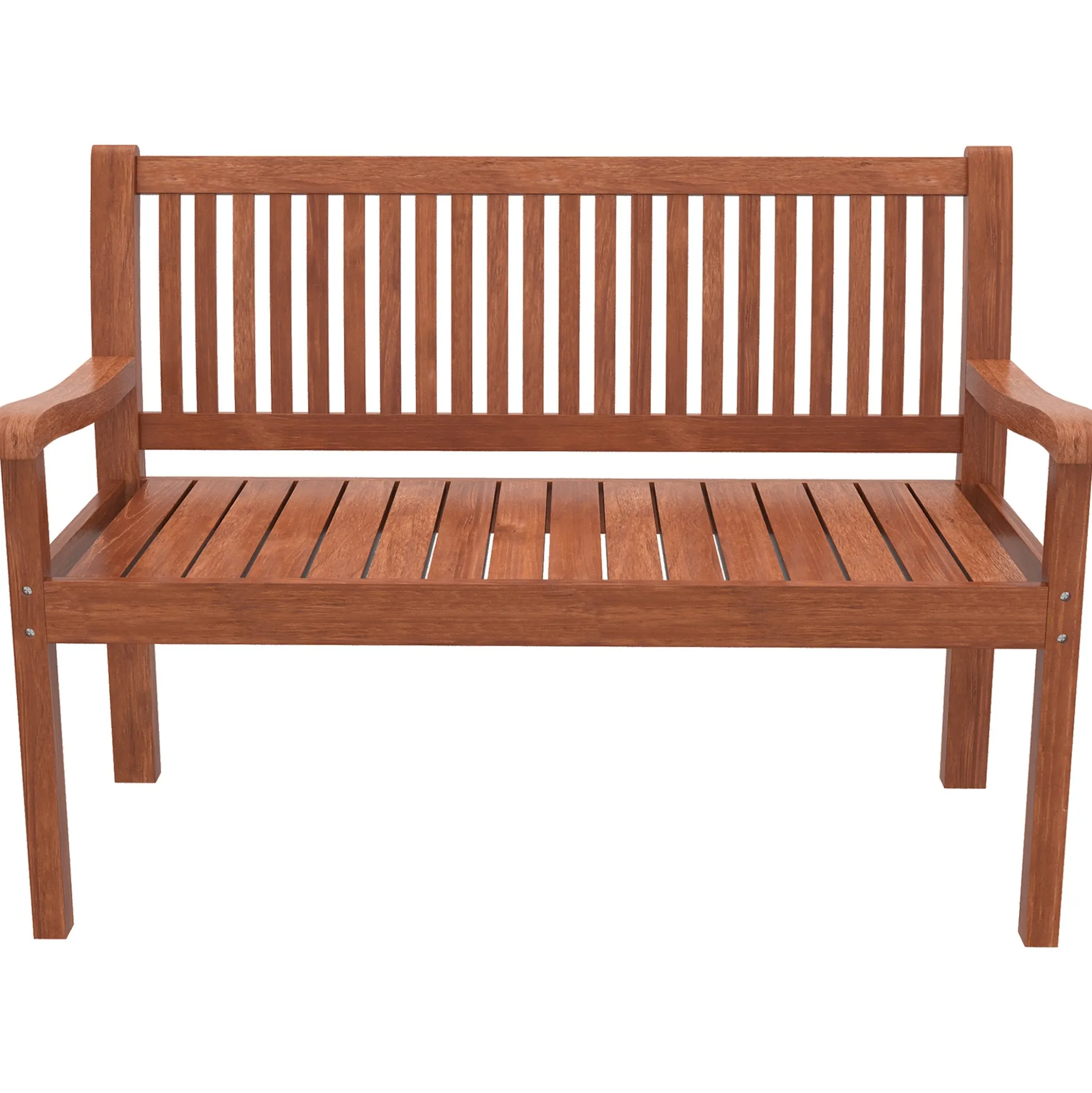Outsunny Banco De Jardín De Madera Con Funda Impermeable Marrón Claro