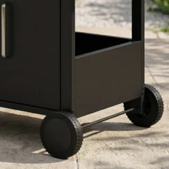 Outsunny Barbacoa De Gas Con 3 Quemadores 7,5 Kw Termómetro Mesas Laterales