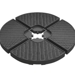 Outsunny Base Para Sombrilla De 4 Piezas Rellenable Con Arena 68 Kg O Agua 52 L