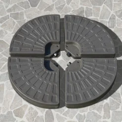 Outsunny Base Para Sombrilla 4 Partes Rellenable De Arena Y Agua Desmontable