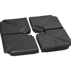 Outsunny Base Para Sombrilla De 4 Piezas Rellenable Con Arena 72 Kg O Agua 56 Kg