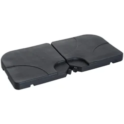 Outsunny Base Soporte De Sombrilla Pie Para Parasol Negro