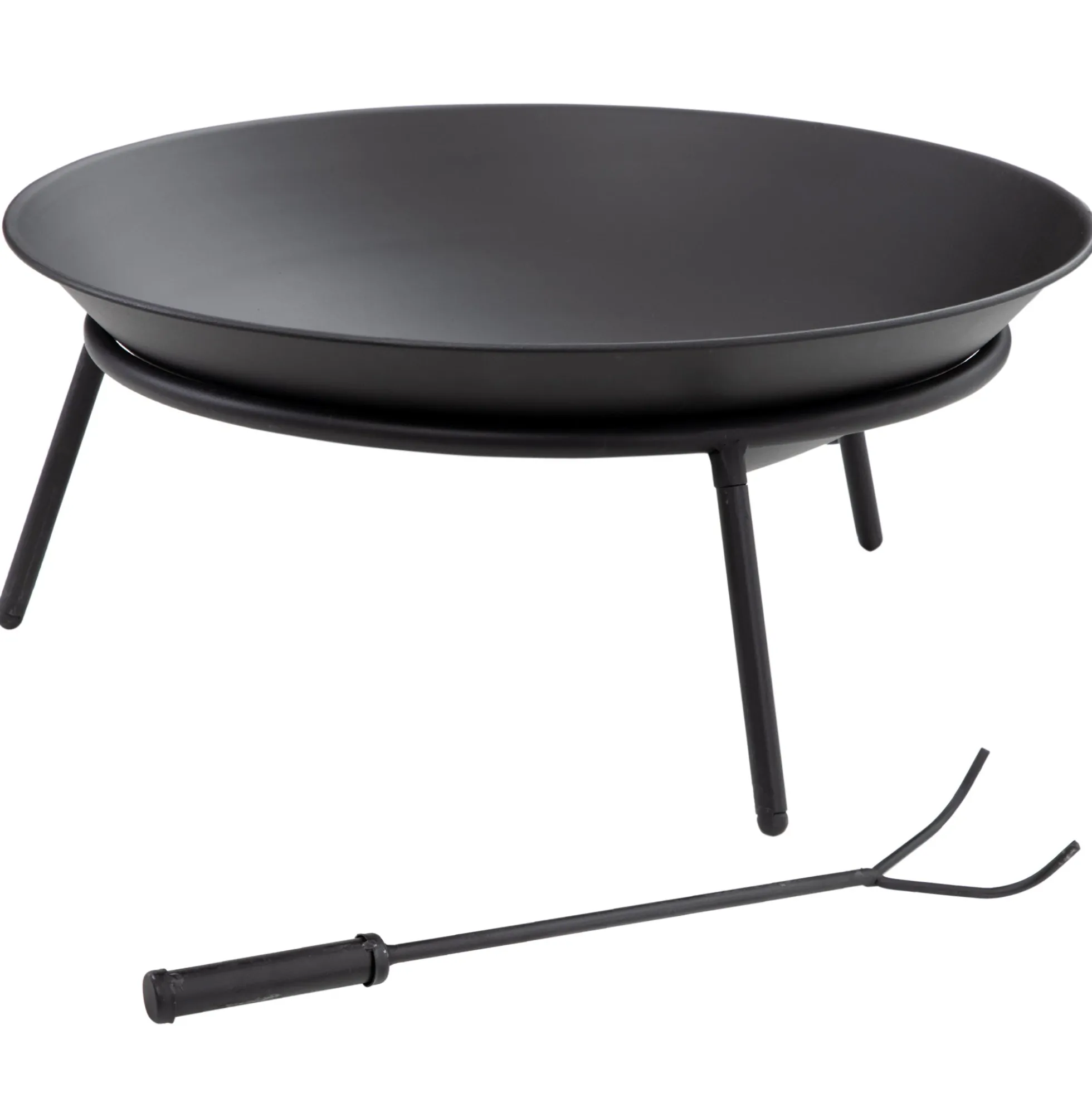 Outsunny Brasero Exterior De Jardín Con Atizador Para Hogueras Terraza Ø47x21 Cm