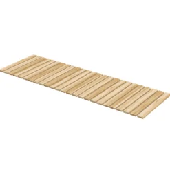 Outsunny Camino De Jardín De Madera 120x38 Cm Pasarela Enrollable Para Exterior