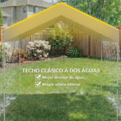 Outsunny Carpa Plegable 2,4x2,4 M Pop-up Upf50+ Bloqueo Central Altura Ajustable