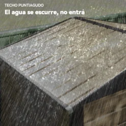 Outsunny Cobertizo De Jardín 190x131x188 Cm Con 2 Ventilaciones Y Puerta Roble