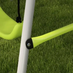 Outsunny Columpio Para Niños Con 1 Columpio Simple Y 1 Planeador Gris Y Verde