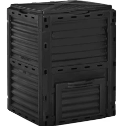 Outsunny Compostador Capacidad 300l Para Producción Abono Orgánico