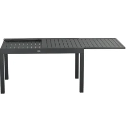Outsunny Conjunto Muebles De Jardín Con Mesa Extensible 8 Sillas Apilables Gris