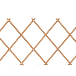 Outsunny Enrejado De Jardín De Madera Extensible 180x60 Cm Marrón Claro