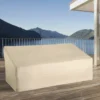 Outsunny Funda Protectora Beige Para Banco 3 Plazas 218x111x101 Cm