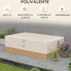 Outsunny Funda Protectora Para Muebles De Jardín Tela Oxford 600d Impermeable