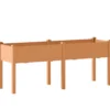 Outsunny Huerto Urbano Elevado De Madera Con 6 Orificios De Drenaje Marrón
