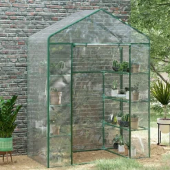 Outsunny Invernadero De Jardín Caseta Para Cultivos Plantas Tomates Flores