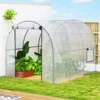 Outsunny Invernadero De Túnel 3x2x2m Con Puerta Enrollable Ventanas Transparente