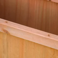 Outsunny Jardinera Con Enrejado Madera Arriate Para Trepadora 70x28x117cm Marrón