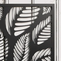 Outsunny Jardinera Exterior Grande De Metal Con Pantalla De Privacidad Negro