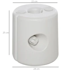 Outsunny Juego De 4 Pesos Para Carpas Rellenables De Agua Ø22/24x25 Cm Blanco