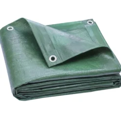 Outsunny Lona Impermeable Exterior 6x8 M Pe Resistente A Rasgaduras 90 G/m²