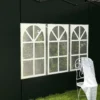 Outsunny Paredes Laterales Para Carpa 3x3 M Y 3x6 M 293x193 Cm Verde Oscuro