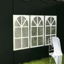 Outsunny Paredes Laterales Para Carpa 3x3 M Y 3x6 M 293x193 Cm Verde Oscuro