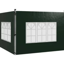 Outsunny Paredes Laterales Para Carpa 3x3 M Y 3x6 M 293x193 Cm Verde Oscuro