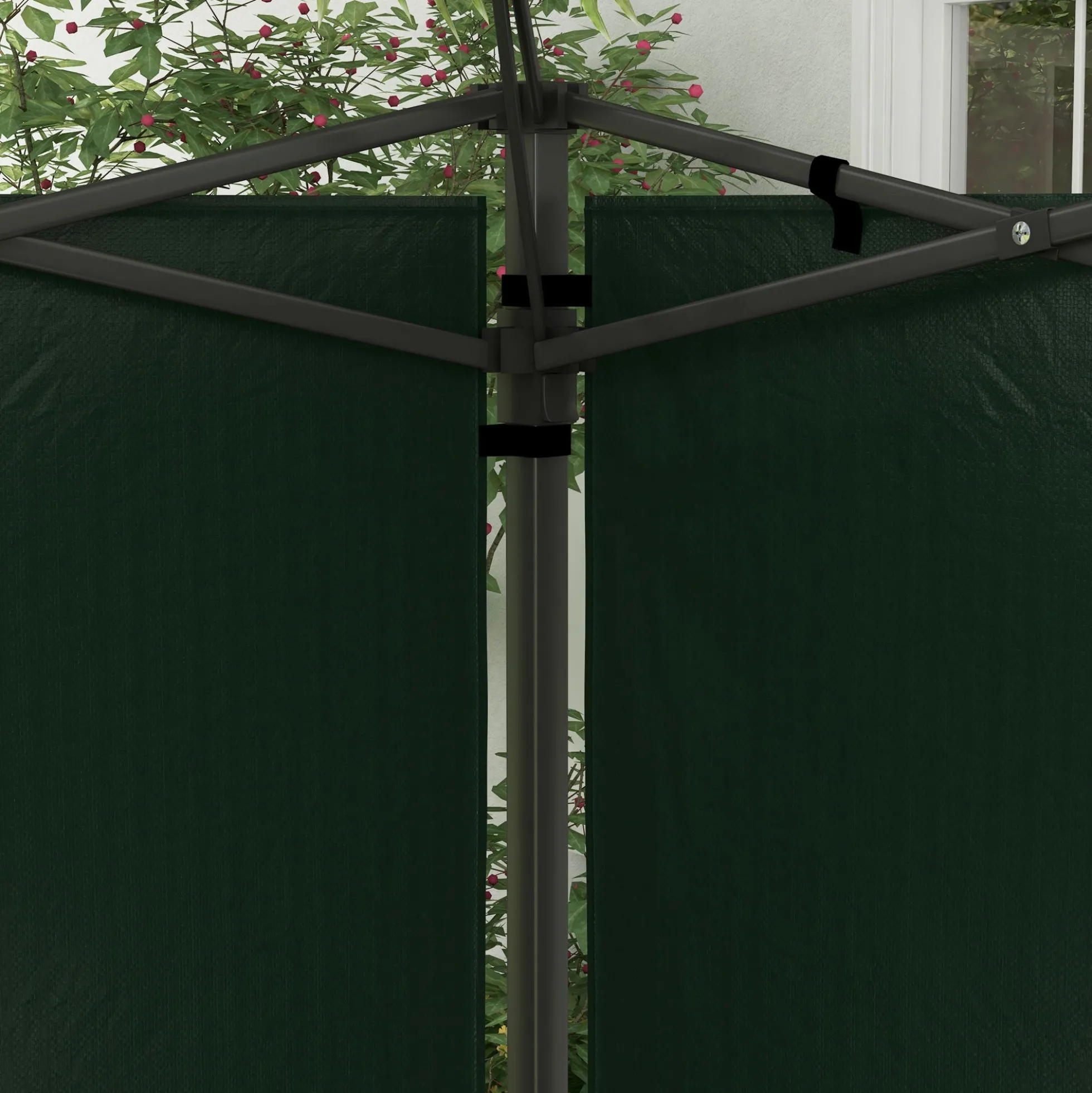 Outsunny Paredes Laterales Para Carpa 3x3 M Y 3x6 M 293x193 Cm Verde Oscuro