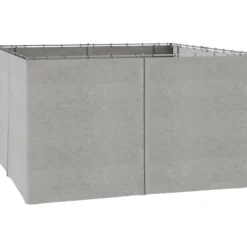 Outsunny 4 Paredes Laterales Para Cenador 3,5x2 M Sin Ventanas Gris Claro