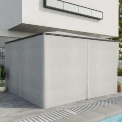 Outsunny 4 Paredes Laterales Para Cenador 3,5x2 M Sin Ventanas Gris Claro