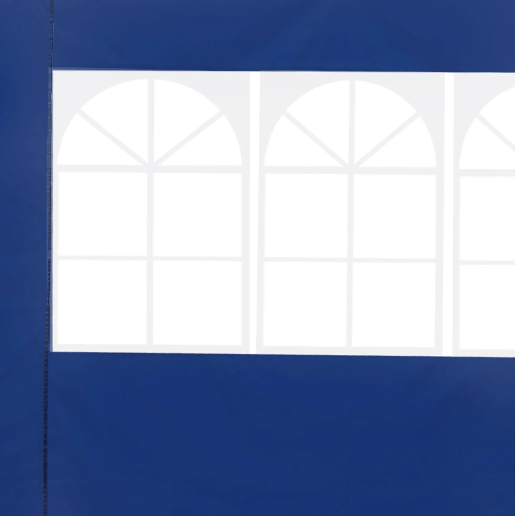 Outsunny 2 Paredes Laterales 2x3m Con Ventanas Para Carpa 3 X 3 M/3 X 6 M Azul
