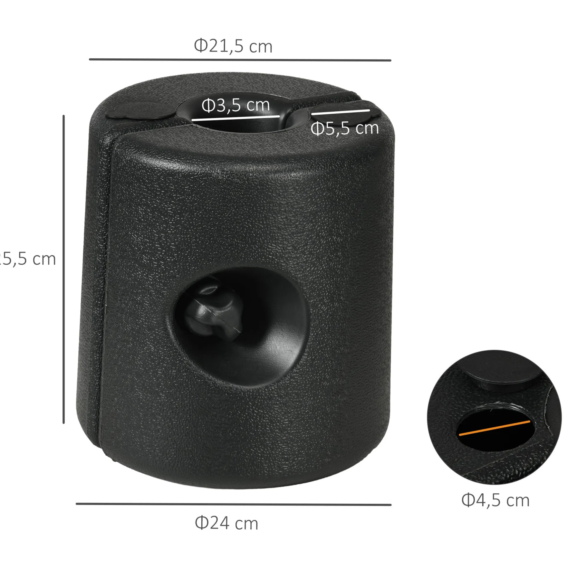 Outsunny 4 Pesos Para Carpas Rellenables De Agua 8,7 Kg O Arena 12 Kg