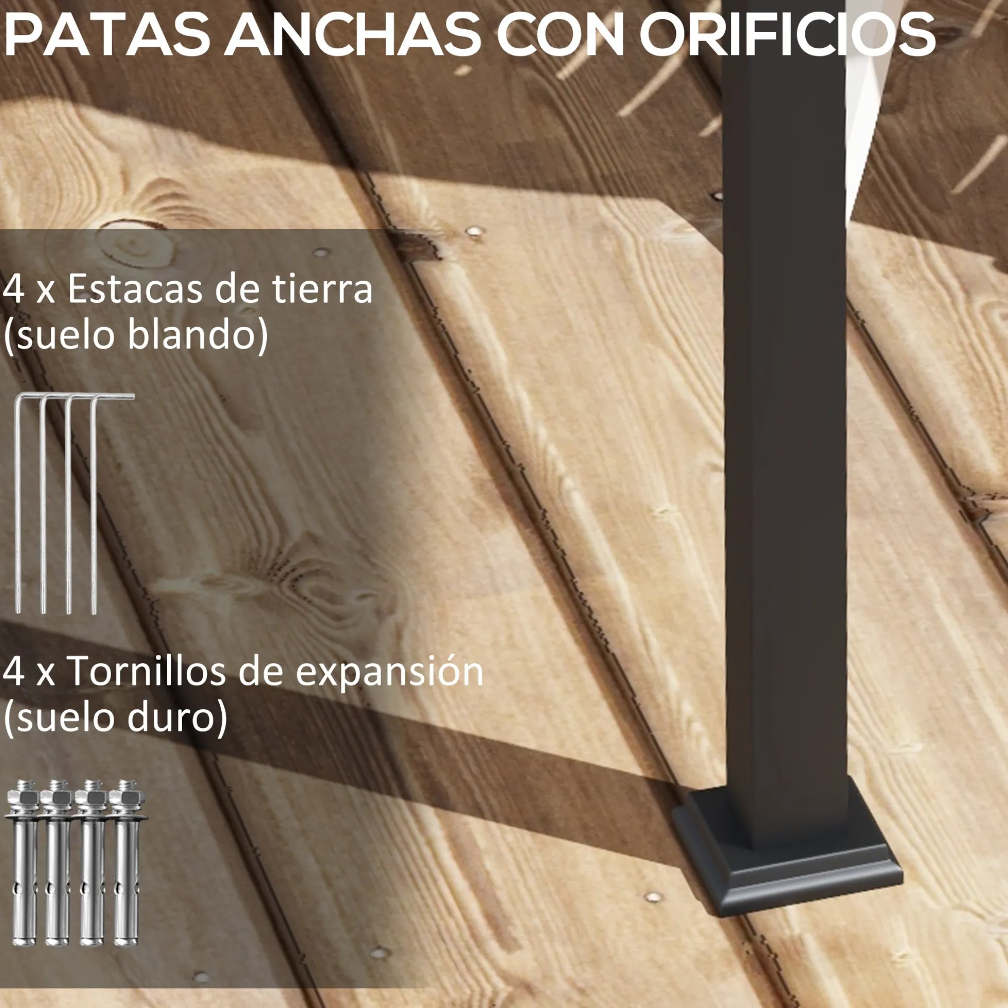 Outsunny Pérgola De Pared 3x3 M Con Techo Retráctil De Poliéster Crema Y Gris