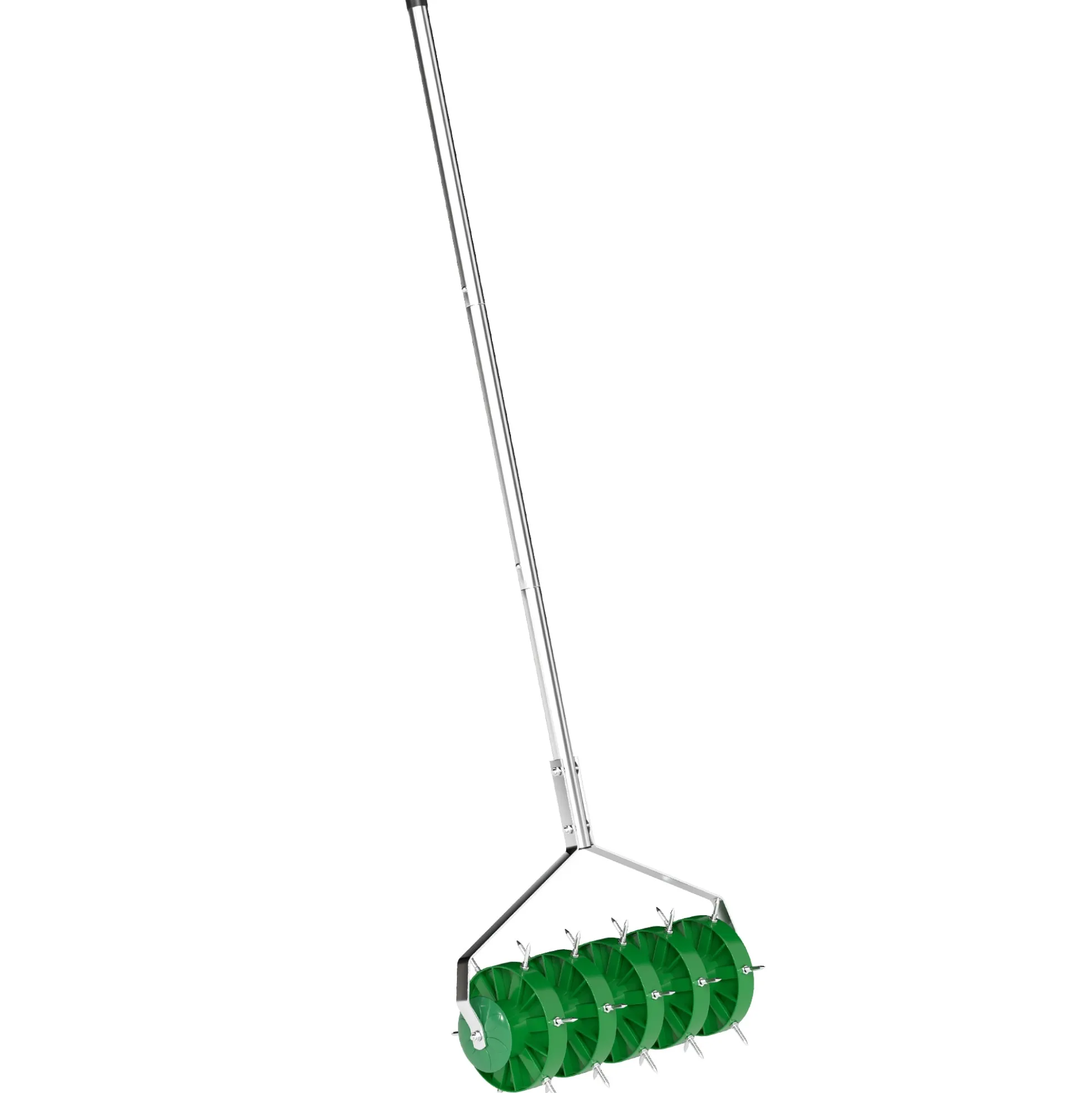 Outsunny Rodillo Aireador De Césped Con Clavos Y Mango Desmontable De 100 Cm