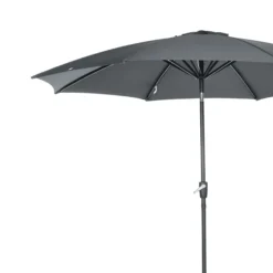 Outsunny Sombrilla De Jardín Ø300x252 Cm Con Manivela Techo Inclinable Gris