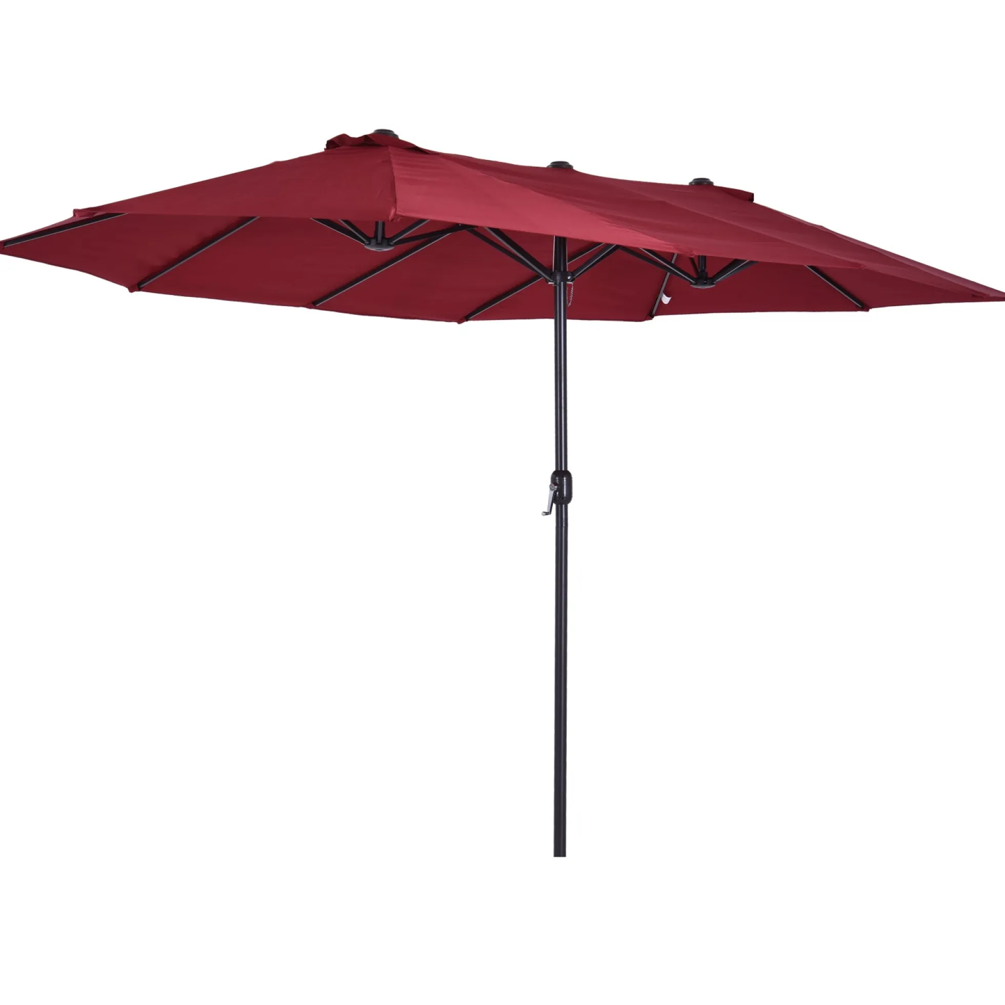 Outsunny Sombrilla Doble Extragrande Parasol Para Terraza Patio Protección Solar