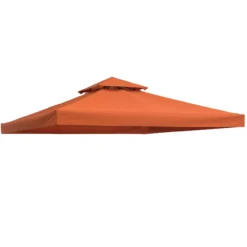 Outsunny Techo De Reemplazo 3x3m Para Estructura De Carpa Cenador Rojo