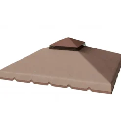 Outsunny Techo De Repuesto Para Cenador 3x3 M Techo Doble Upf 30+ Caqui