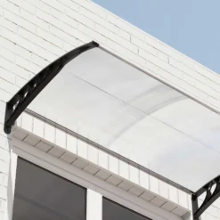 Outsunny Tejadillo De Protección Para Puertas Ventanas Contra Sol Y Lluvia