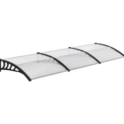 Outsunny Tejadillo De Protección 303x96 Cm Marquesina Exterior Para Puertas