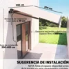 Outsunny Toldo Manual Retráctil 3x2 M Ajustable Con Manivela Protección Uv50+
