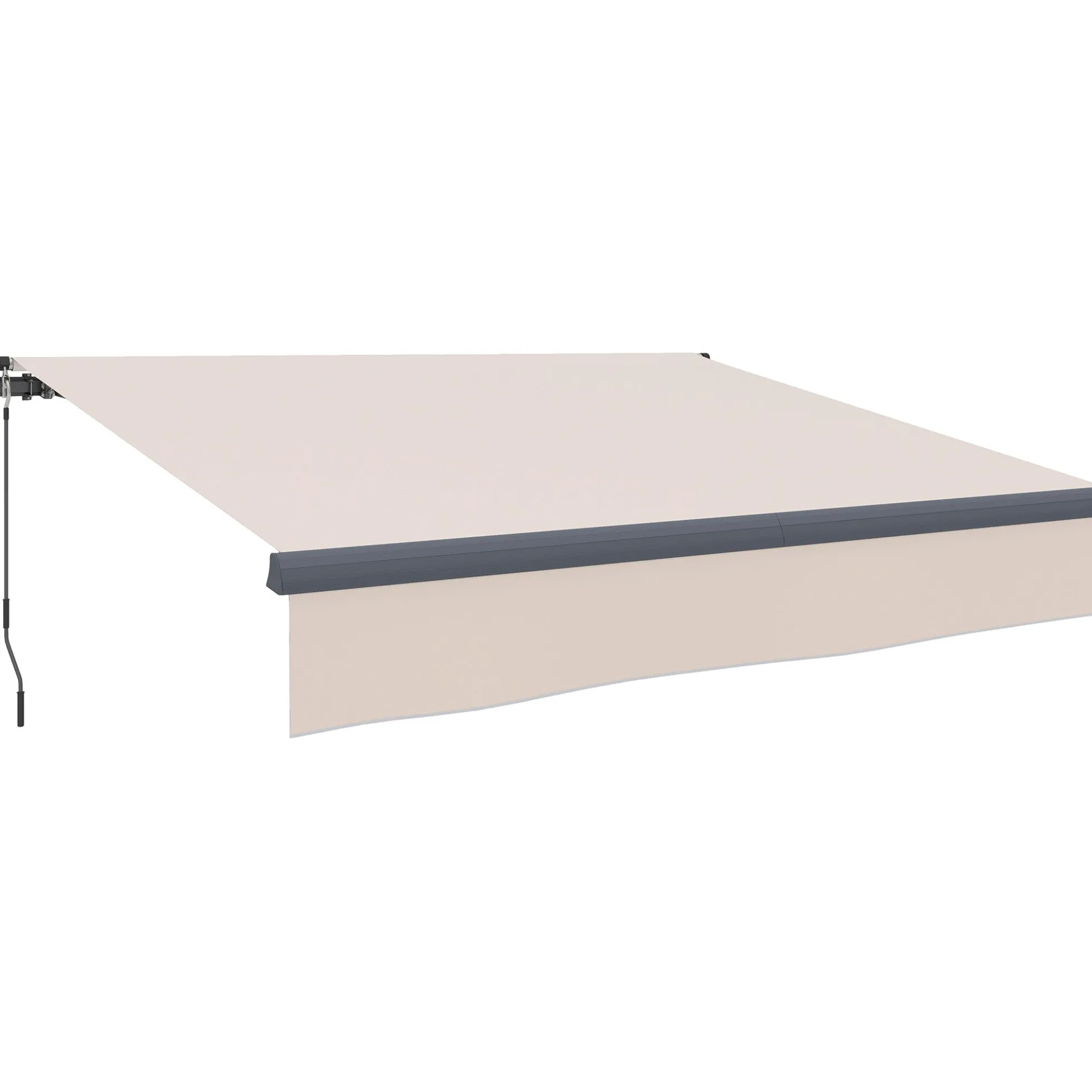 Outsunny Toldo Manual Retráctil 3x2 M Ajustable Con Manivela Protección Uv50+
