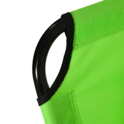 Outsunny Tumbona Plegable De Jardín Con Respaldo Ajustable Almohada Acero Verde